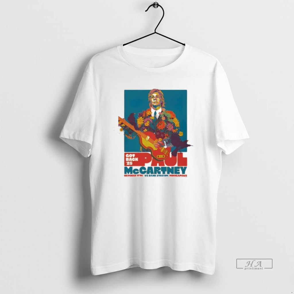 Official Paul Mccartney Got Back 2025 Minneapolis Event Art