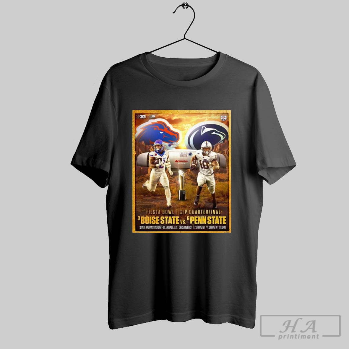 Official Poster Fiesta Bowl Football Cfp Quarterfinals Penn State Nittany Lions Vs Boise State Broncos