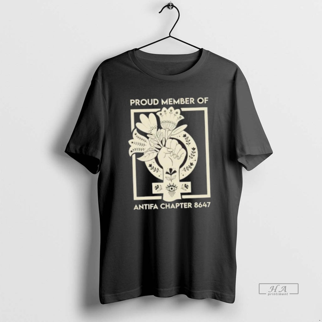 Official Proud Member Of Antifa Chapter 8647 Floral