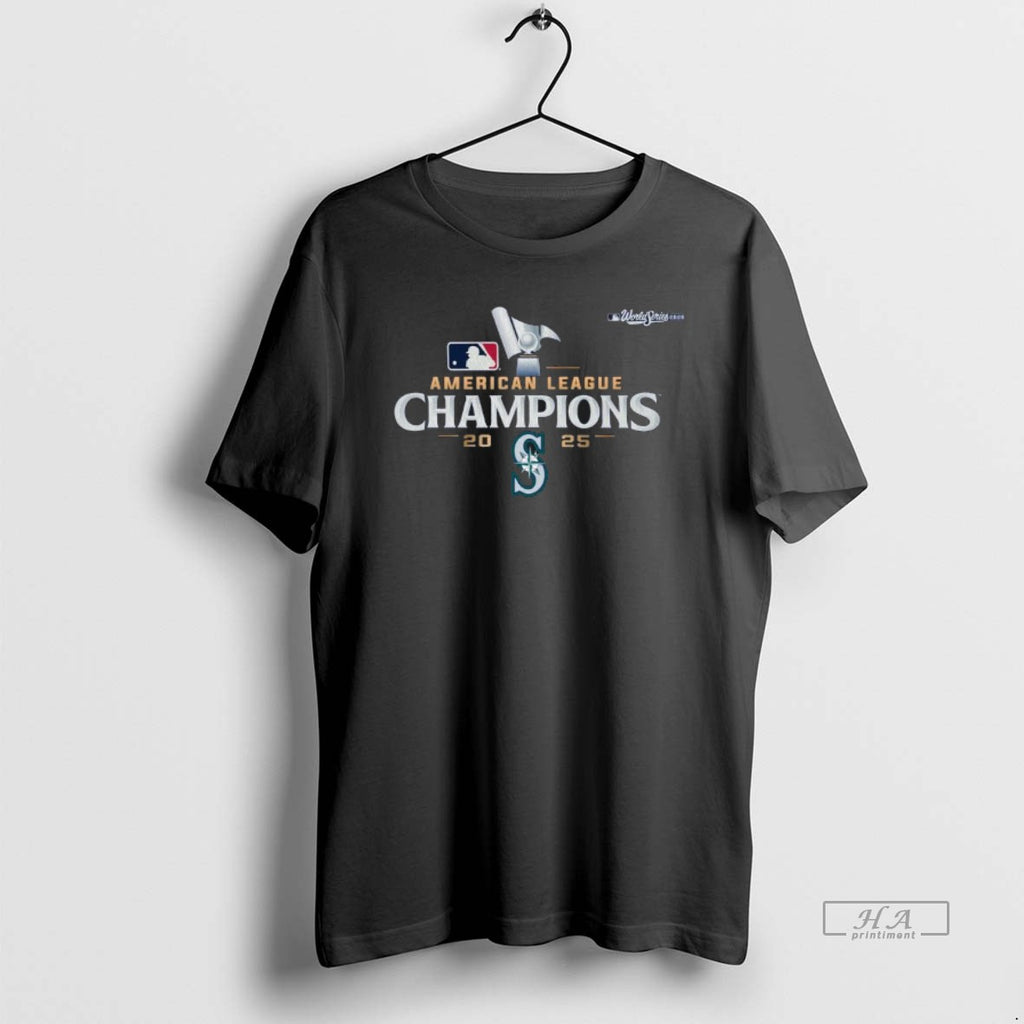 Official Seattle Mariners 2025 American League Champions Logo