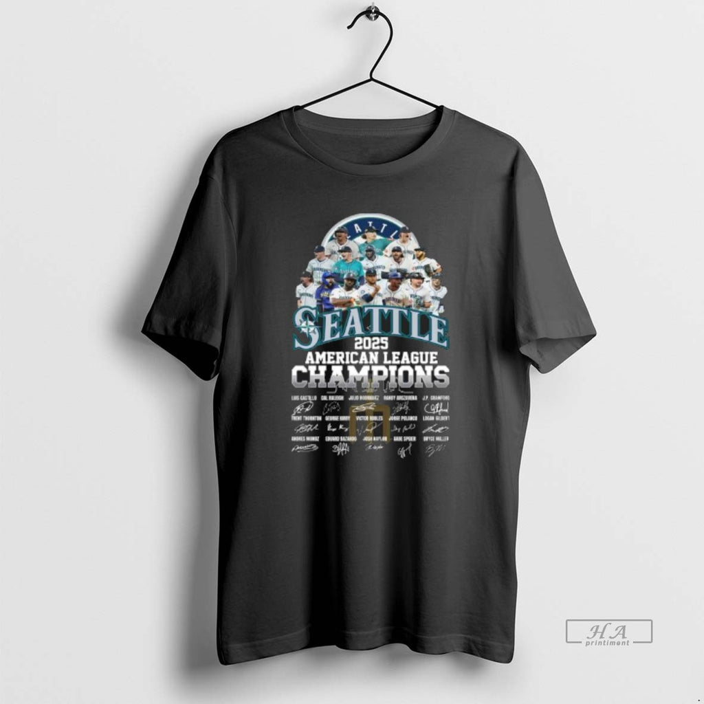 Official Seattle Mariners Alcs Team 2025 American League Champions Signatures