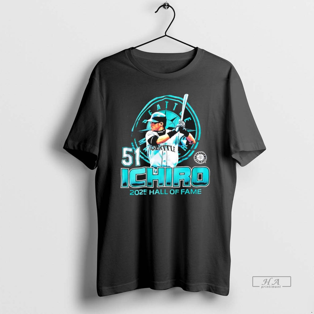 Official Seattle Mariners Baseball 51 Ichiro Suzuki 2025 Hall Of Fame