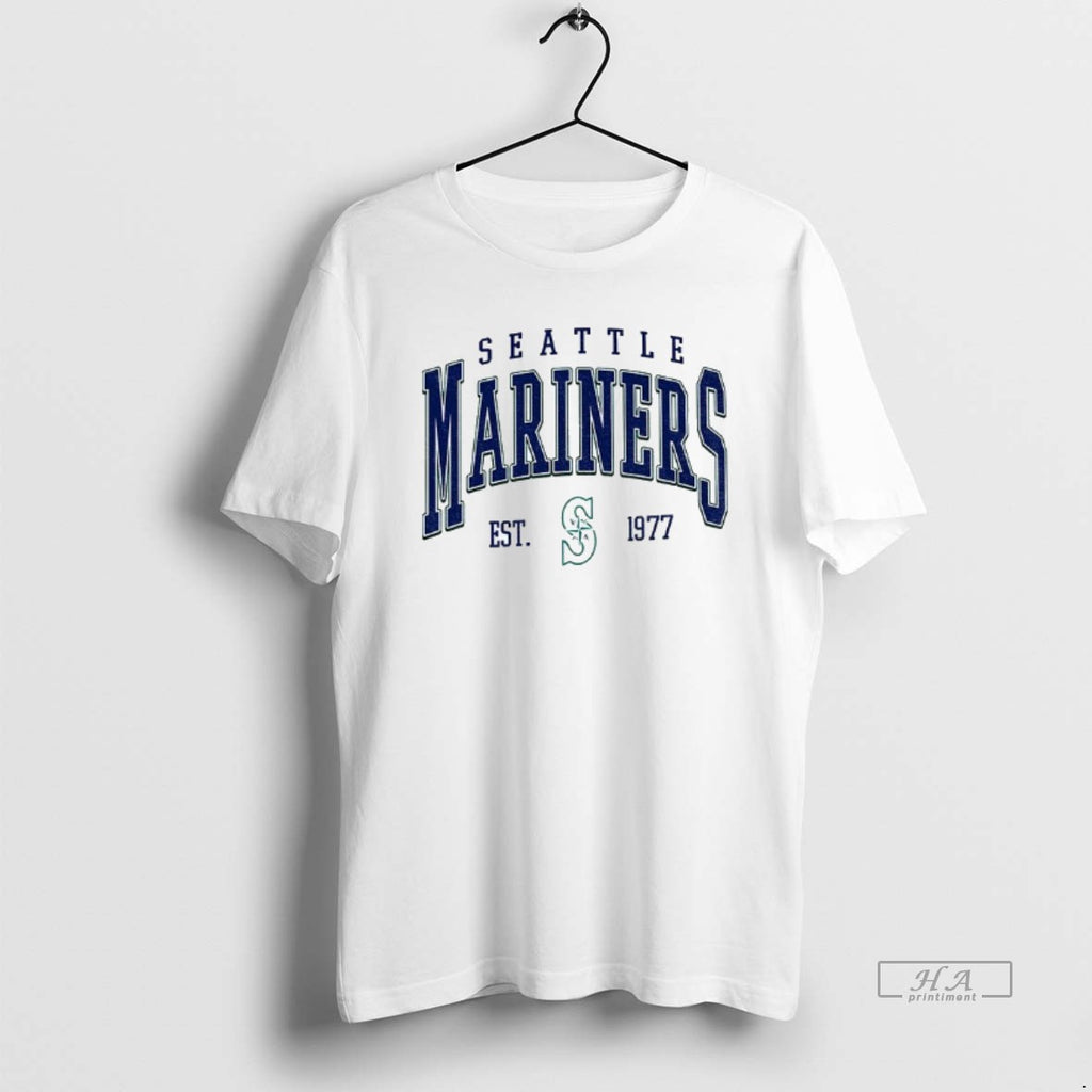 Official Seattle Mariners Baseball Mlb Est 1977 Vintage