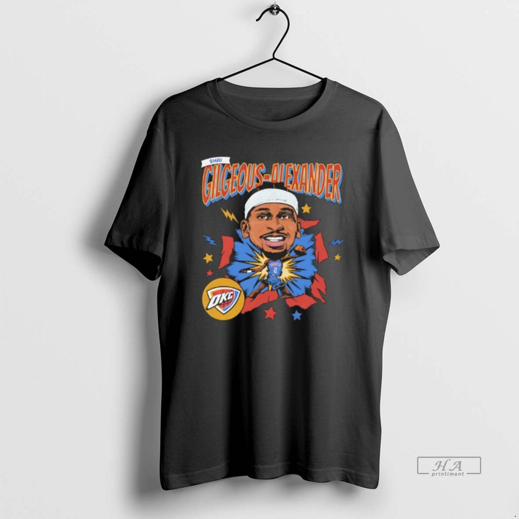 Official Shai Gilgeous Alexander Oklahoma City Thunder Caricature Comic