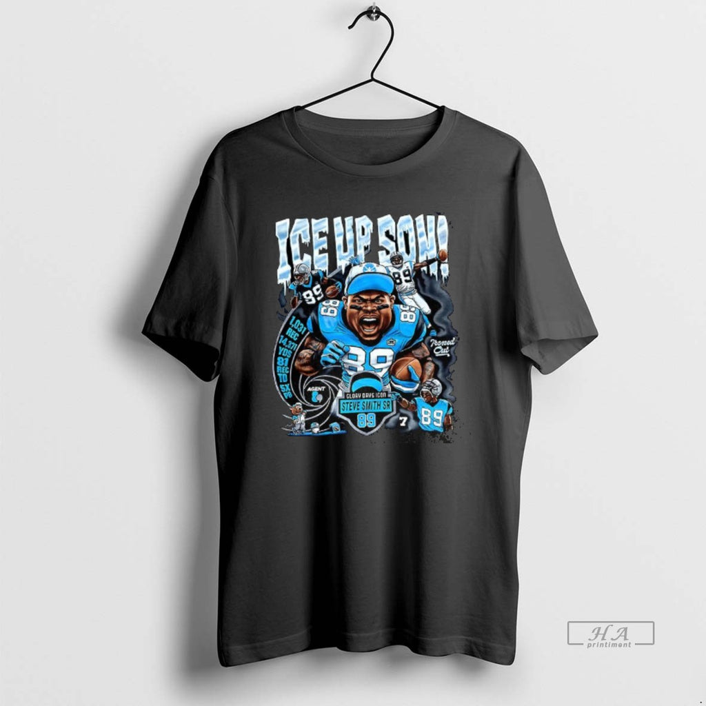Official Steve Smith Sr Carolina Panthers Footabll Ice Up Son