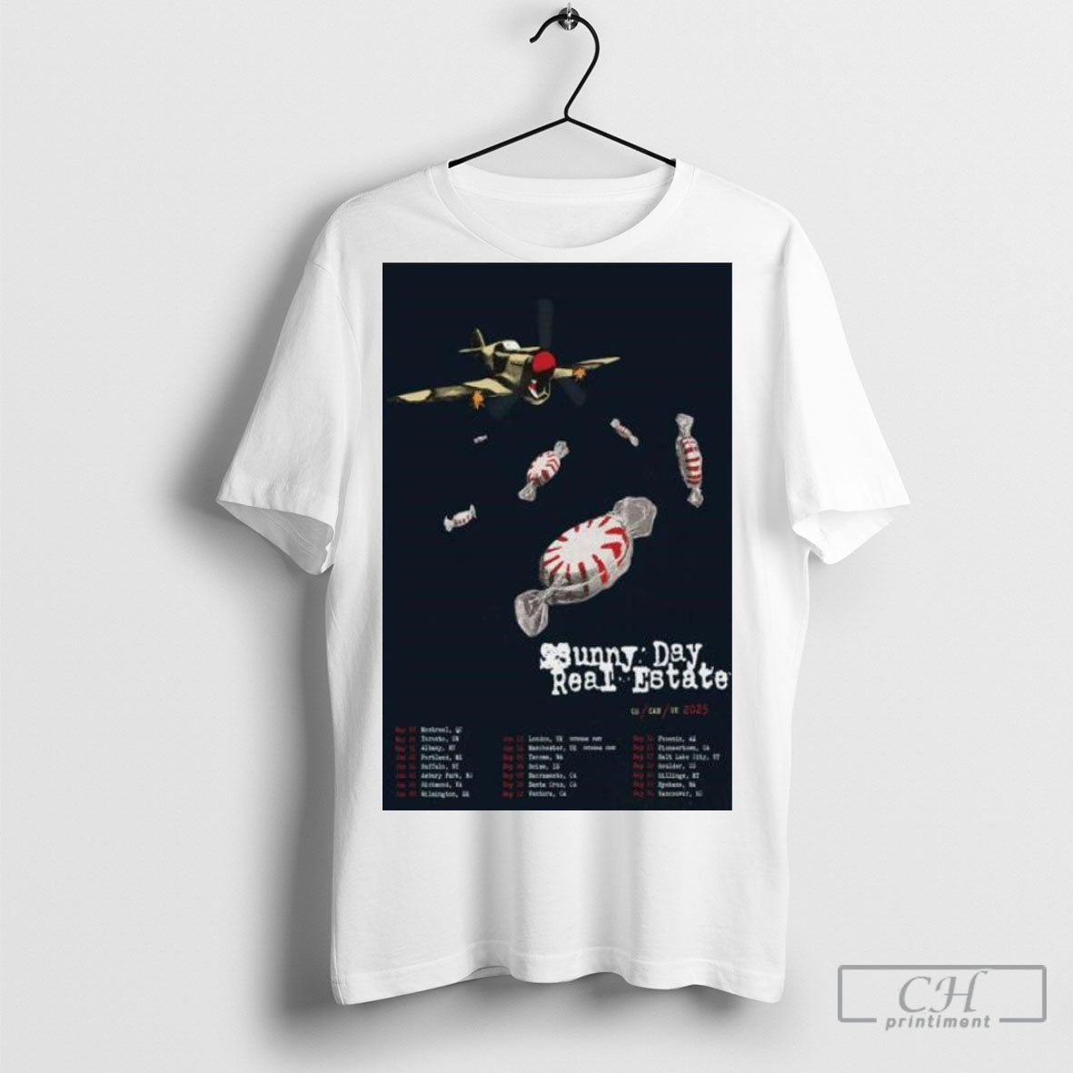 Official Sunny Day Real Estate Us Can Uk 2025 Poster T Shirt