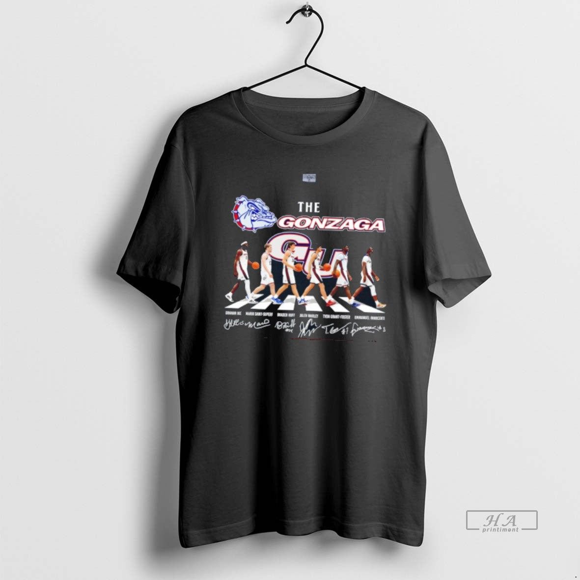 Official The Gonzaga Bulldogs Abbey Road Name And Signature Team