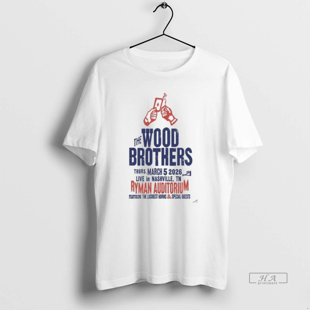 Official The Wood Brothers March 5 2026 Tour Nashville Tn Festival