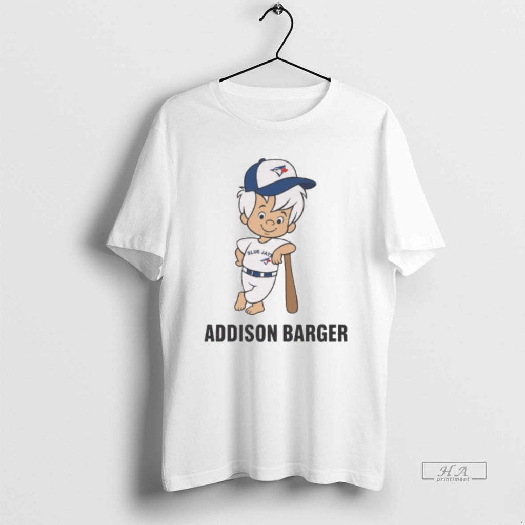 Official Toronto Blue Jays Mlb Addison Barger Cartoon 2025