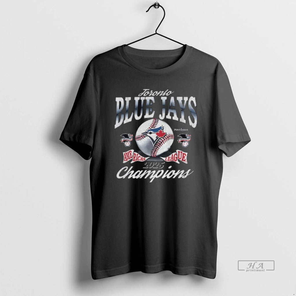 Official Toronto Blue Jays Mlb Baseball American League Champions Franklin 2025 Logo