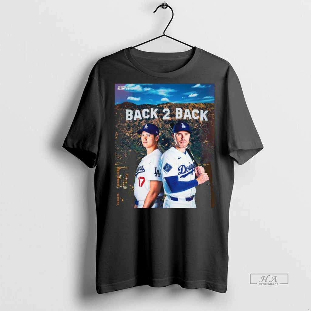 Official Trendy Los Angeles Dodgers Mlb 2025 Back To Back To The Fall Classic Tee