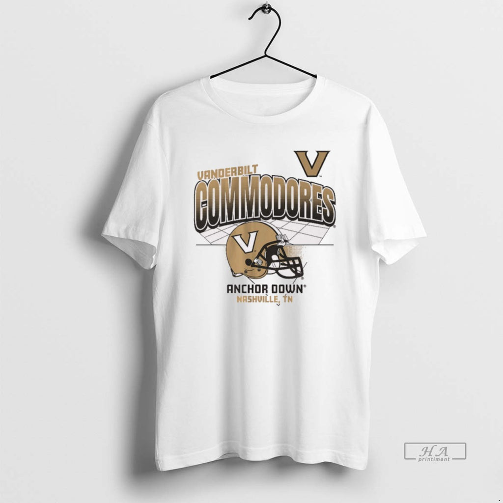 Official Vanderbilt Commodores Anchor Down Nashville Tn Helmet Grid Ncaa 2025