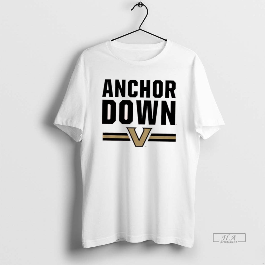 Official Vanderbilt Commodores Anchor Down Logo