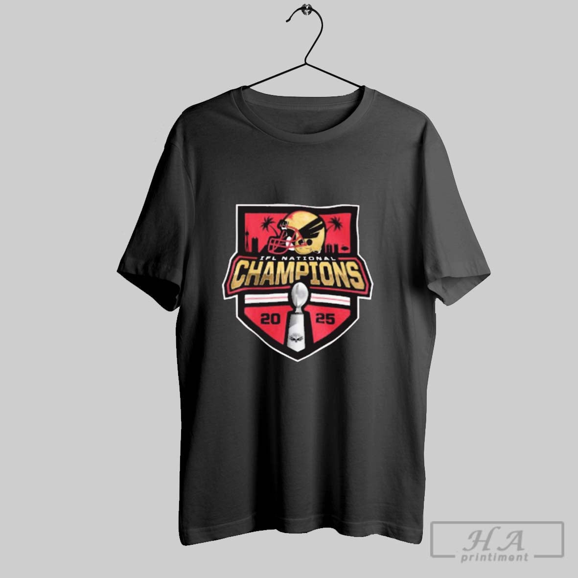 Official Vegas Knight Hawks Ifl National Champions 2025 Logo T Shirt Sweater Long Sleeve