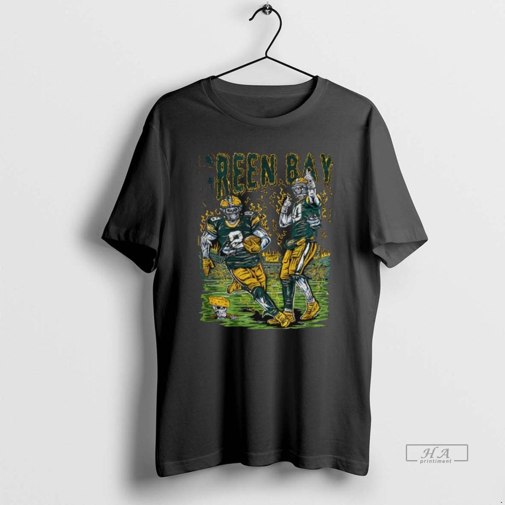 Official Vintage Green Bay Packers Football Skeleton