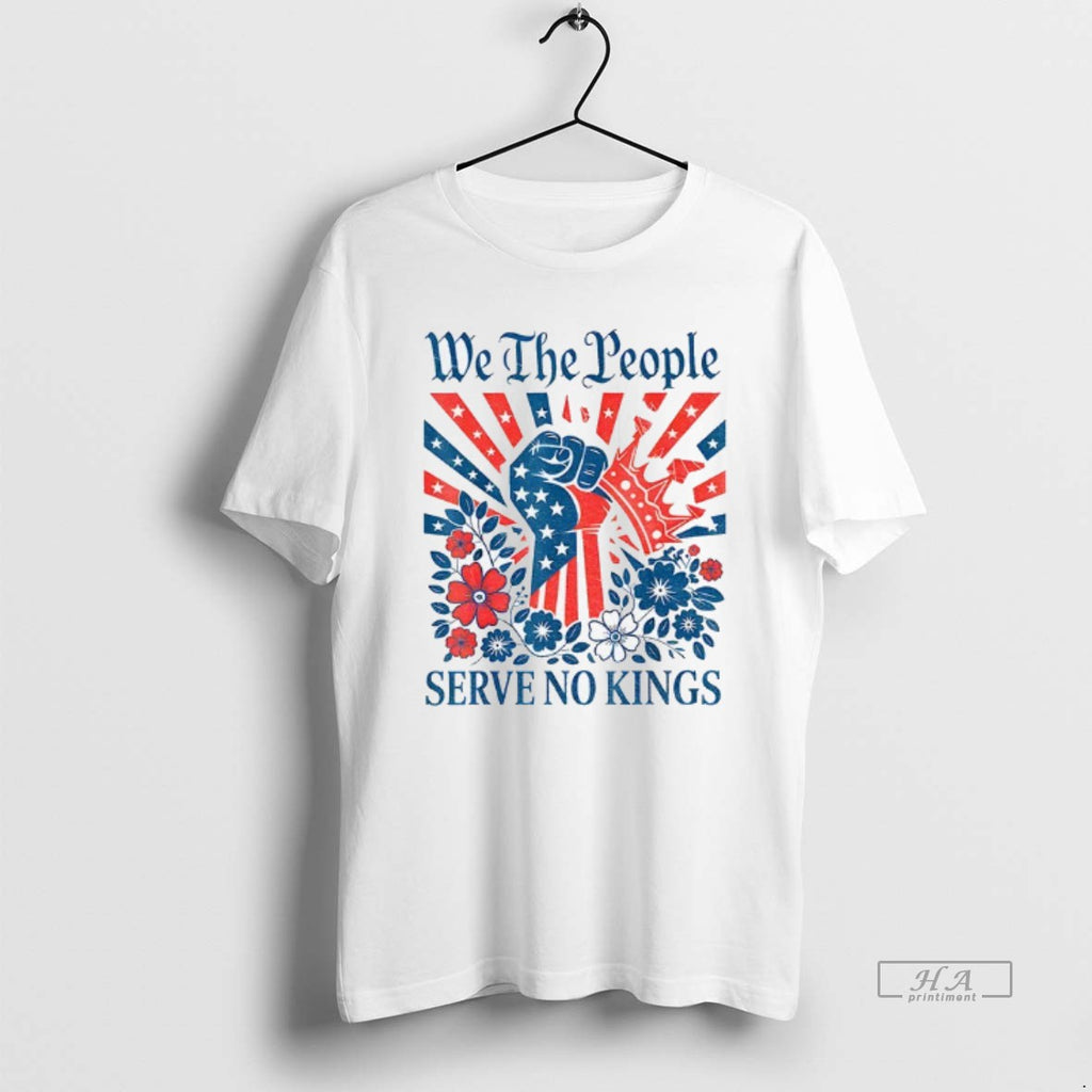 Official We The People Serve No Kings Patriotic Graphic