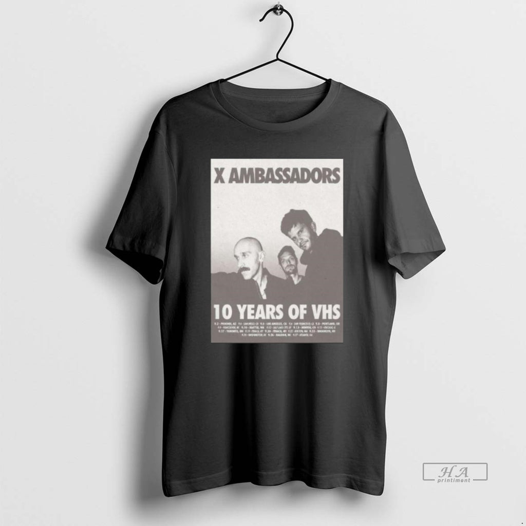 Official X Ambassadors 10 Years Of Vhs Tour 2025 Long Sleve