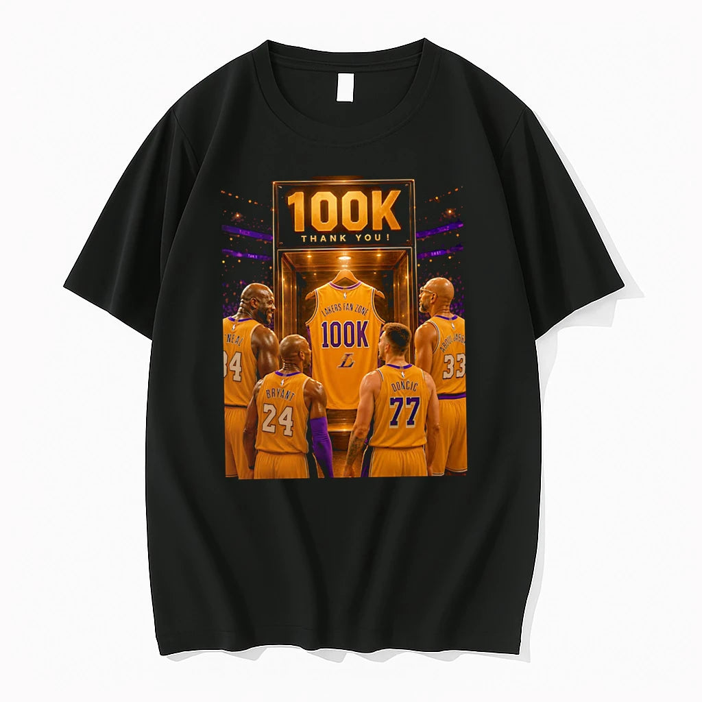 Officials 100k Thank You Lakers Fan Zone 100k Lakers Players Premium T Shirt