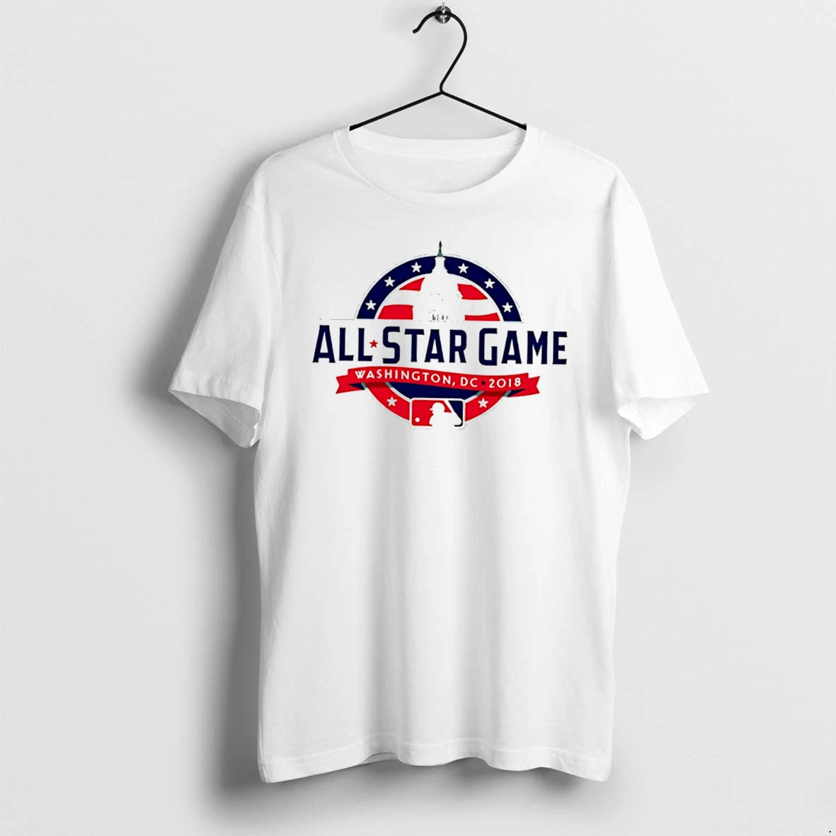 Officials 2018 Mlb All Star Game Washington Dc Baseball Logo Tee Premium T Shirt