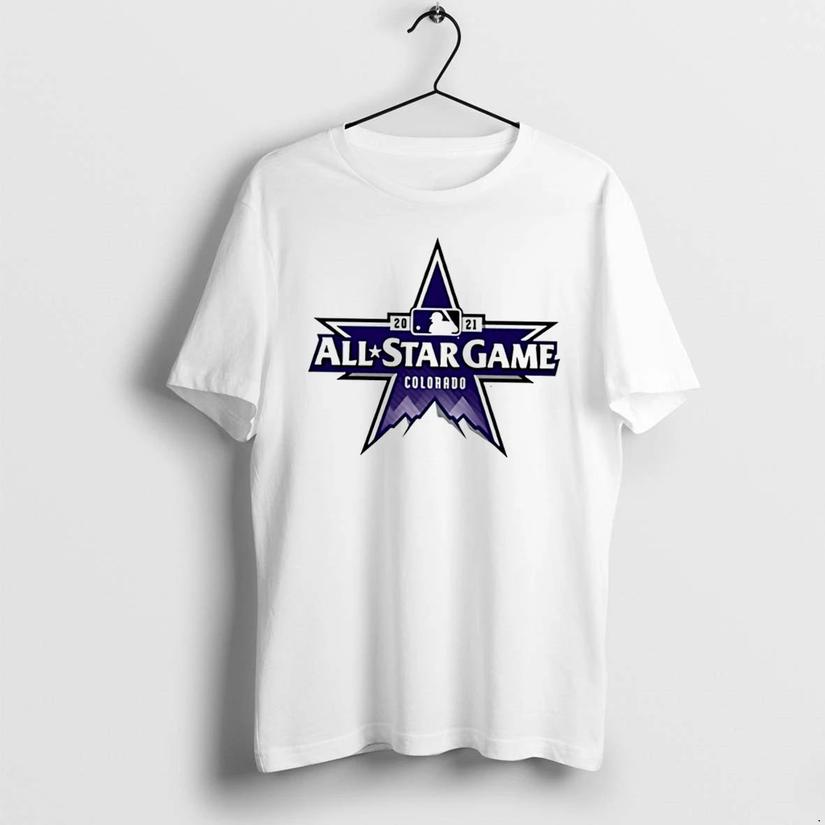 Officials 2021 Mlb All Star Game Colorado Baseball Logo Tee Premium T Shirt