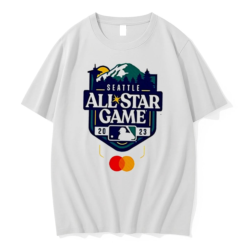 Officials 2023 Seattle Mlb All Star Game Baseball Logo Tee Premium T Shirt