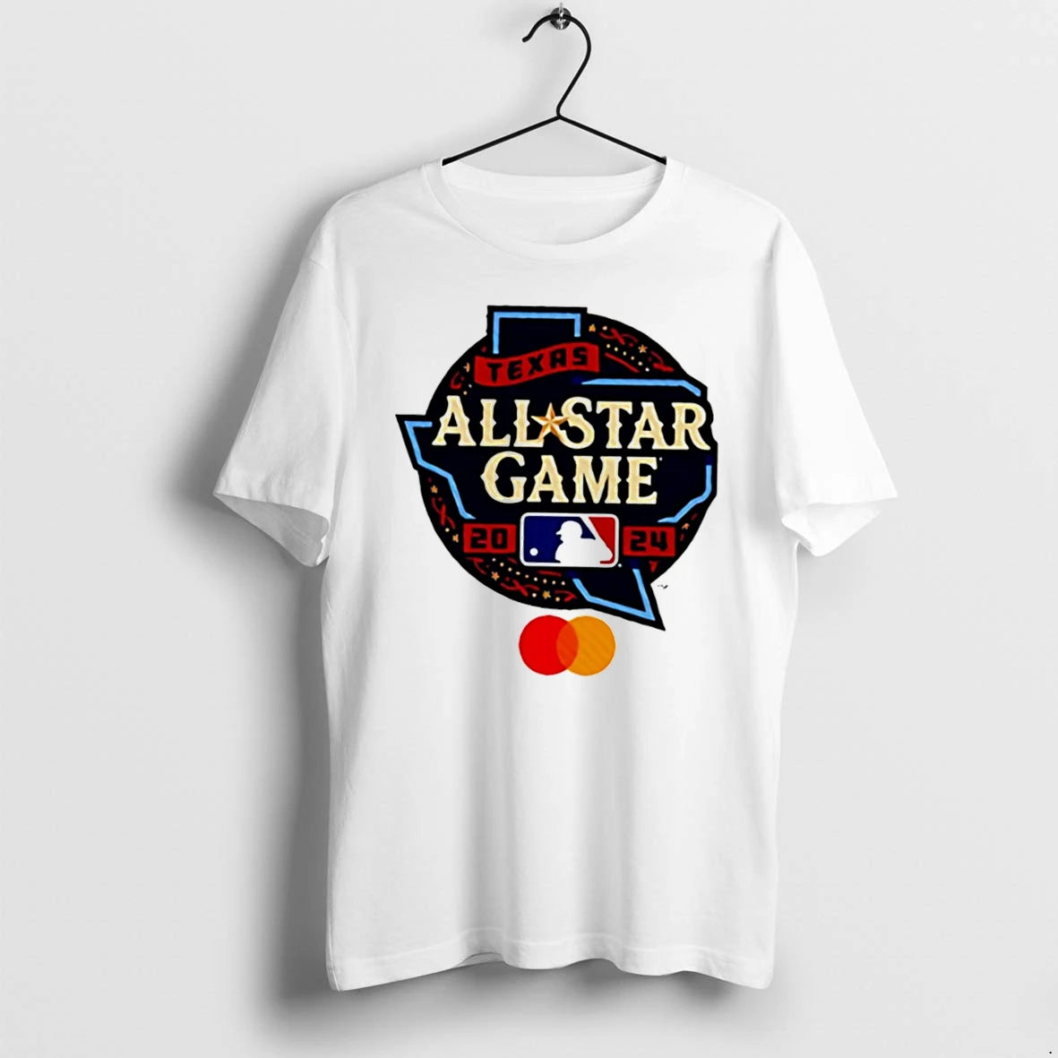 Officials 2024 Texas Mlb All Star Game Baseball Mastercard Logo Tee Premium T Shirt