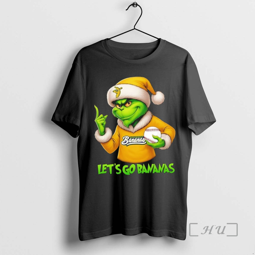 Officials 2025 Grinch Christmas Lets Go Savannah Banana Ball T Shirt Sweater