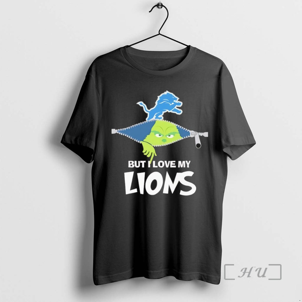 Officials 2025 Grinch But I Love My Detroit Lions T Shirt Sweater