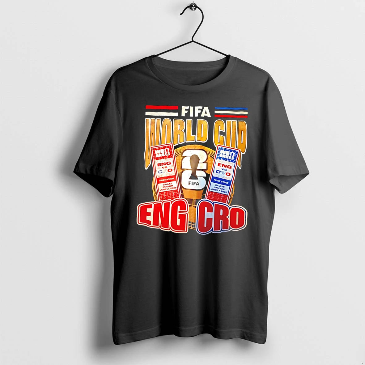 Officials 2026 Fifa World Cup Eng Vs Cro Match Day Tee Premium T Shirt