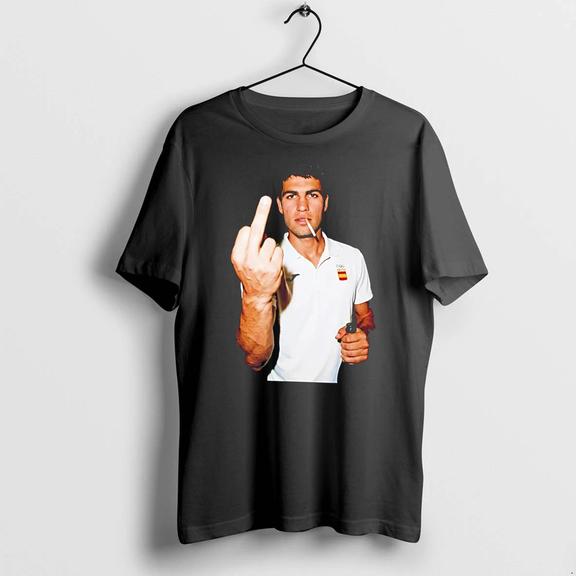 Officials 2026 Mens Singles Spain Carlos Alcaraz Smoking Tee Premium T Shirt