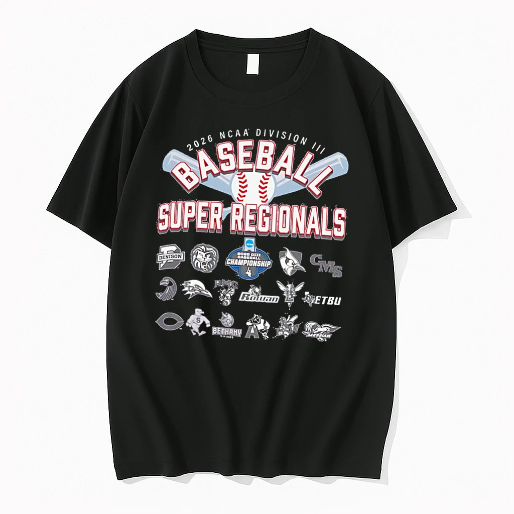 Officials 2026 Ncaa Division Iii Baseball Super Regional Logos Tee Premium T Shirt