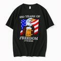 Officials 250 Years Of Freedom 1776 2026 Eagle With Beer Premium T Shirt