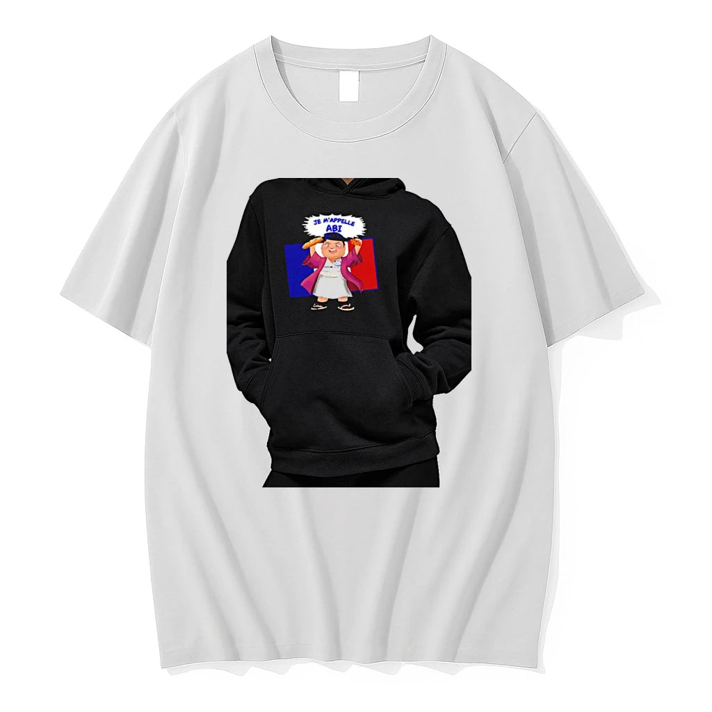 Officials Abi Sumo Wrestler France Flag Je Mappelle Abi Croissant Baguette Premium T Shirt
