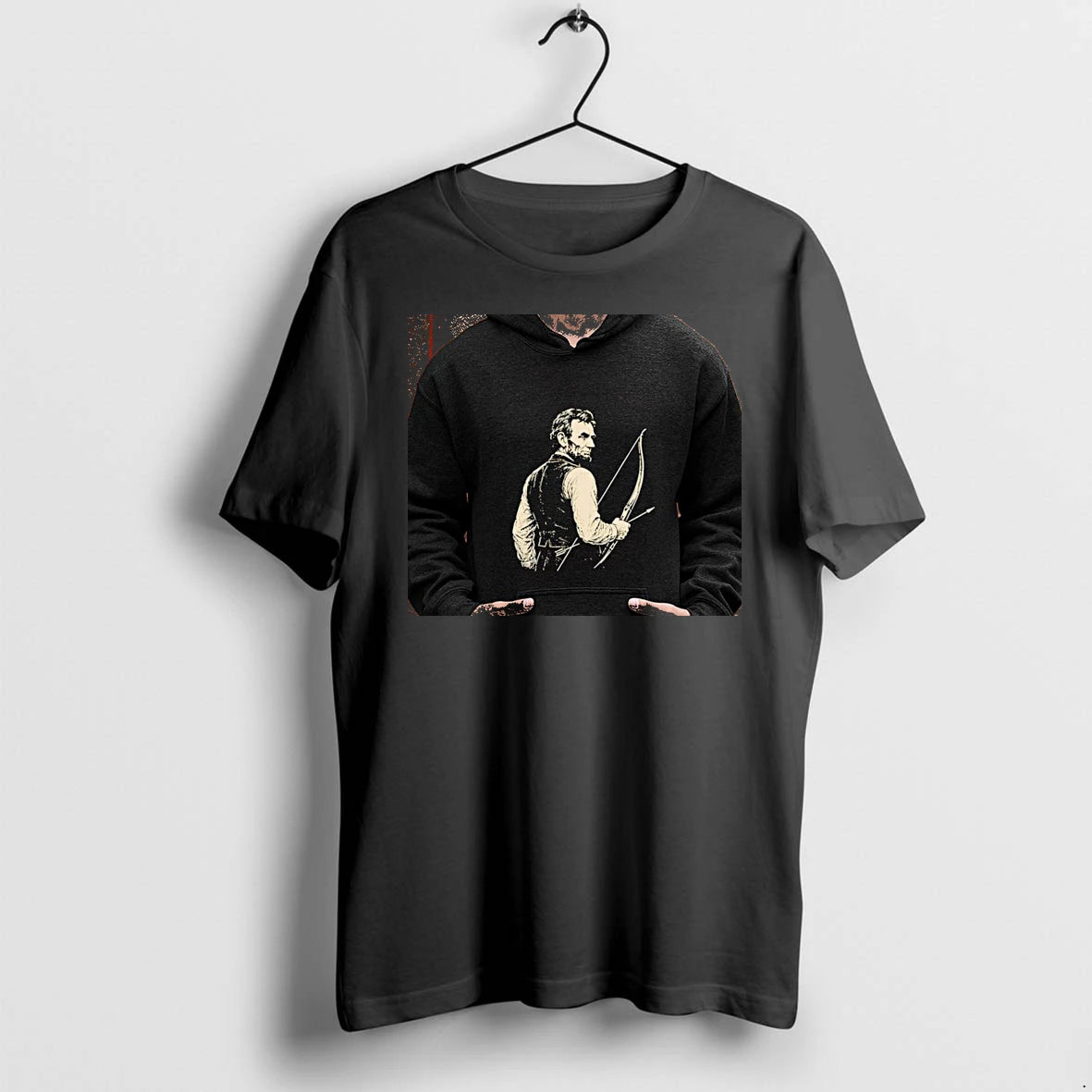 Officials Abraham Lincoln With A Bow And Arrow Archery Hunting Premium T Shirt