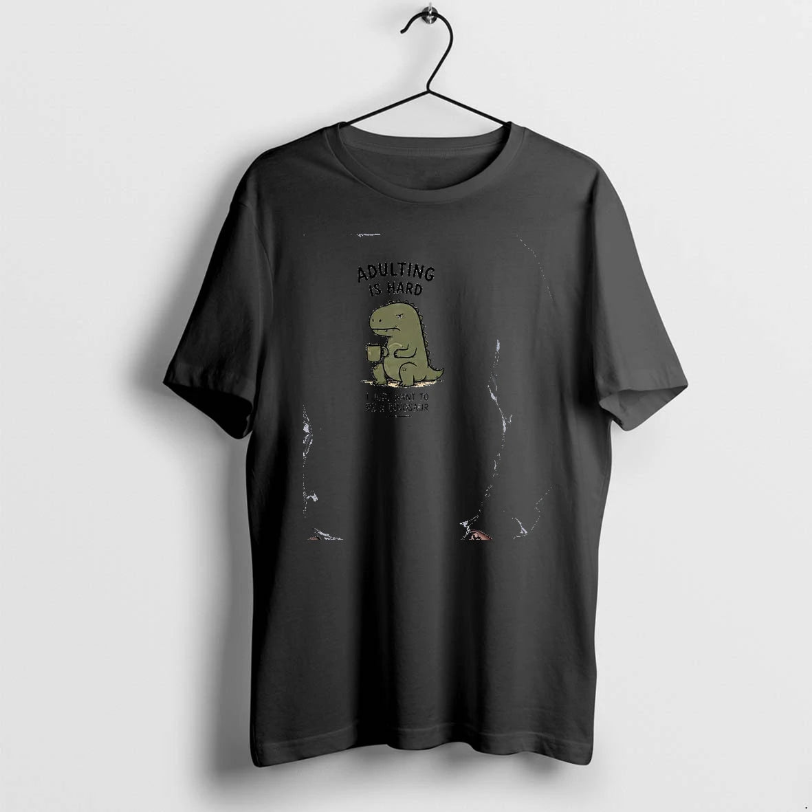 Officials Adulting Is Hard I Just Want To Be A Dinosaur Premium T Shirt