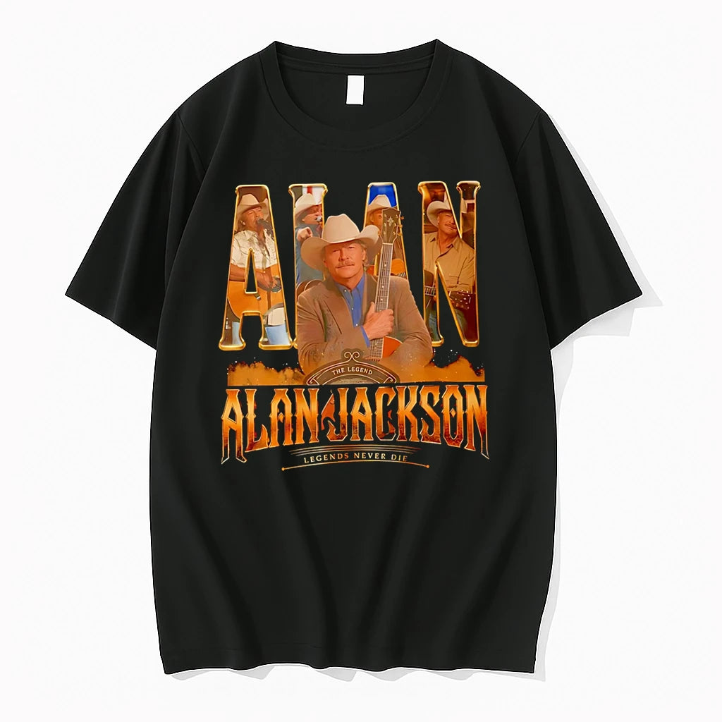 Officials Alan Jackson The Legend Legends Never Die Alan Jackson Premium T Shirt