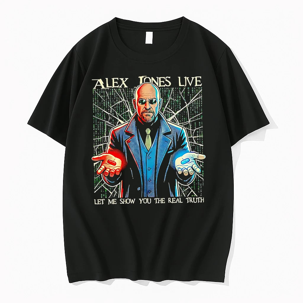 Officials Alex Jones Live Let Me Show You The Real Truth Premium T Shirt