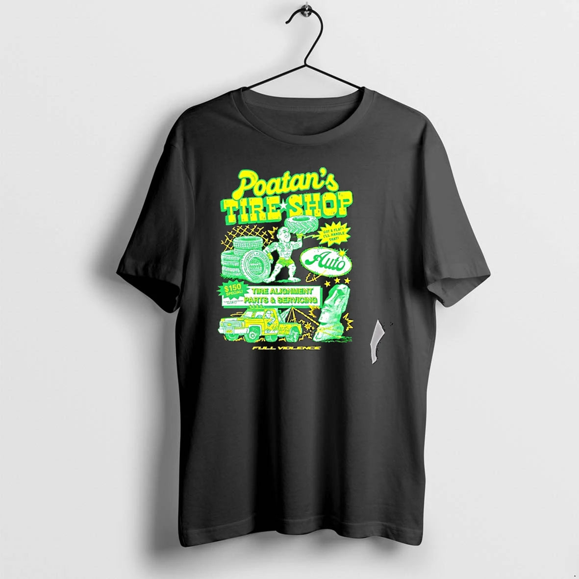 Officials Alex Pereira Poatans Tire Shop Full Violence Premium T Shirt