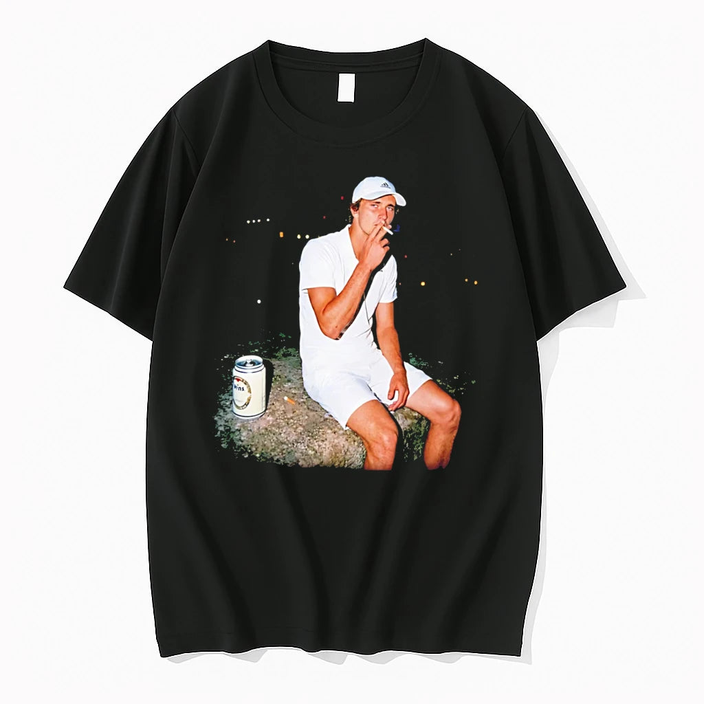 Officials Alexander Zverev Wimbledon Tennis Player Smoking Tee Premium T Shirt