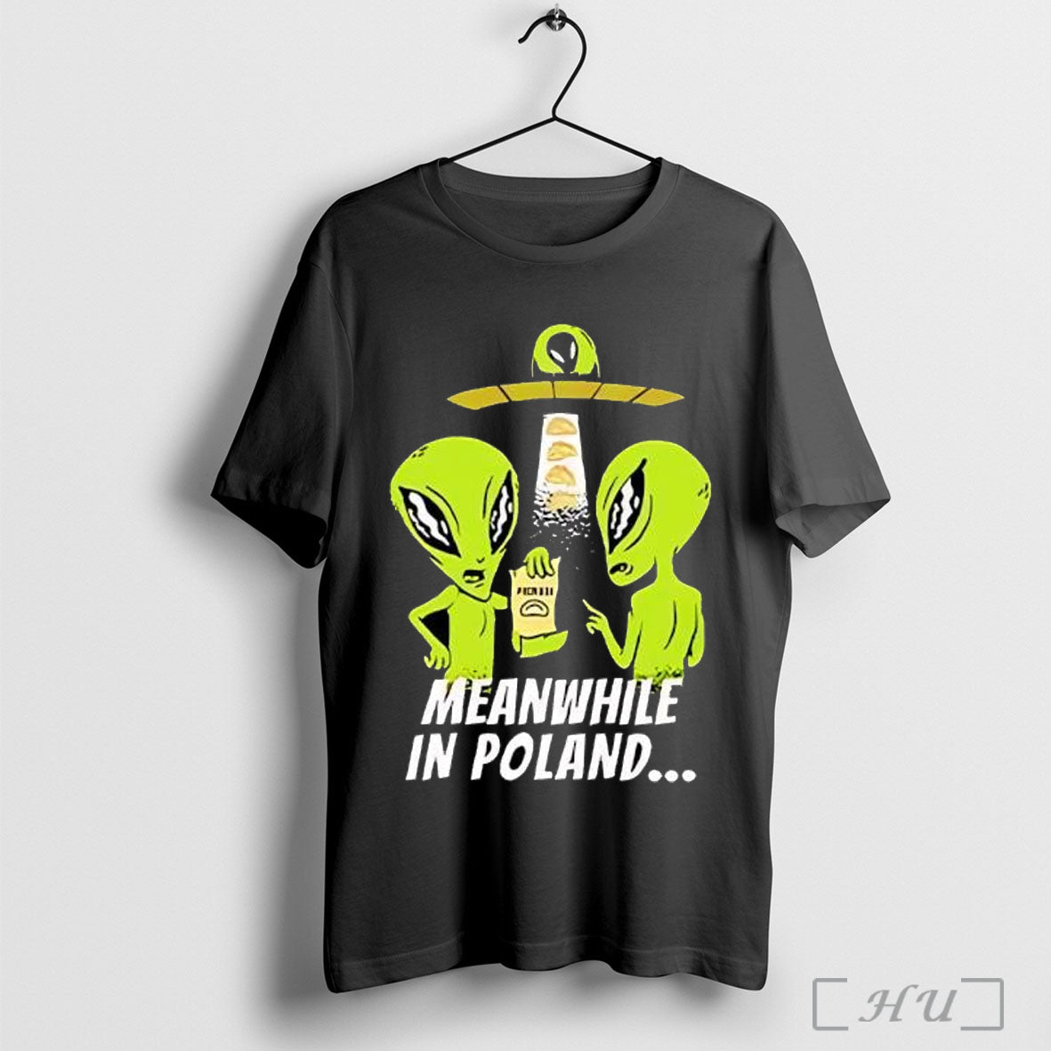 Officials Alien Abduction Pierogi Polish Meanwhile In Poland Shirt Sweater Longsleeve And V Neck