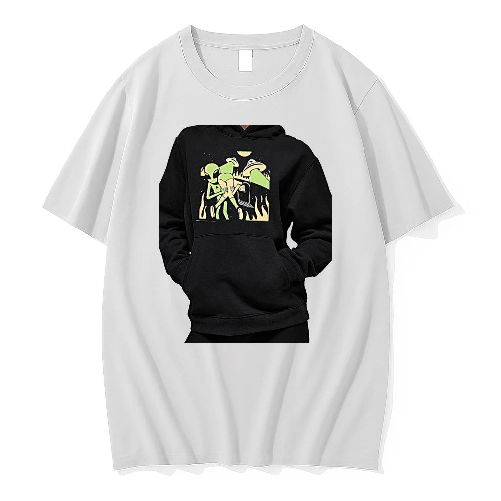 Officials Alien Abduction With Woman And Marijuana Premium T Shirt