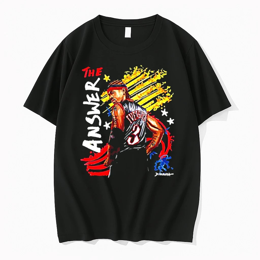 Officials Allen Iverson Philadelphia 76ers Nba The Answer 3 Premium T Shirt