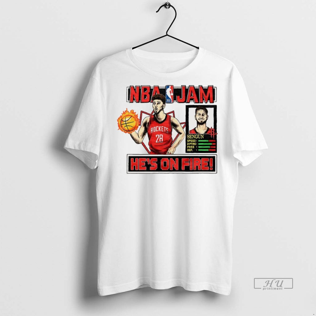 Officials Alperen Sengun Houston Rockets Nba From Downtown Classic Video Game Graphic Tee Shirt Sweater