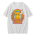 Officials Alpha Male Retro Cat With Unicorn And Flowers Tee Premium T Shirt