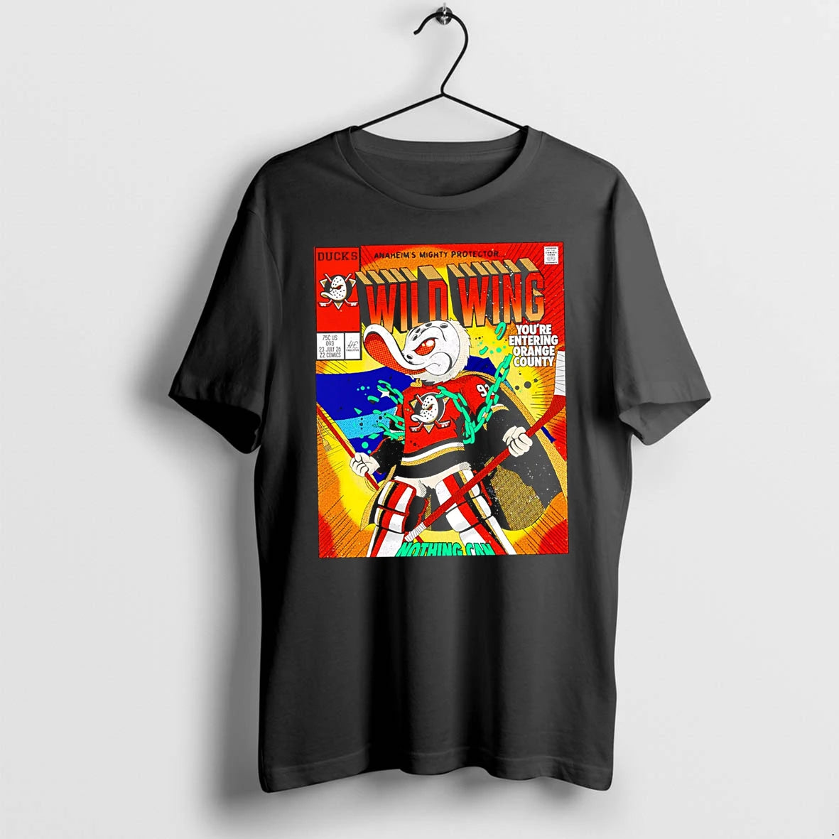 Officials Anaheims Mighty Protector Wild Wing Youre Entering Orange County Premium T Shirt