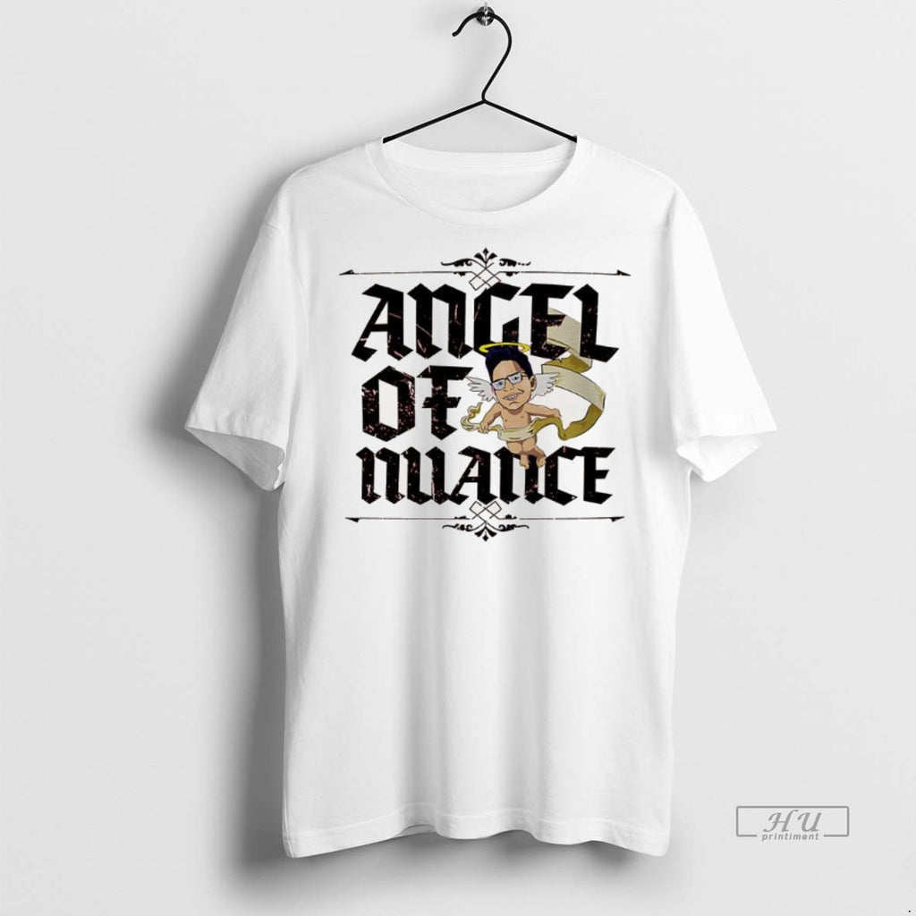 Officials Angel Of Nuance Calligraphy Meme Graphic Tee Shirt Sweater