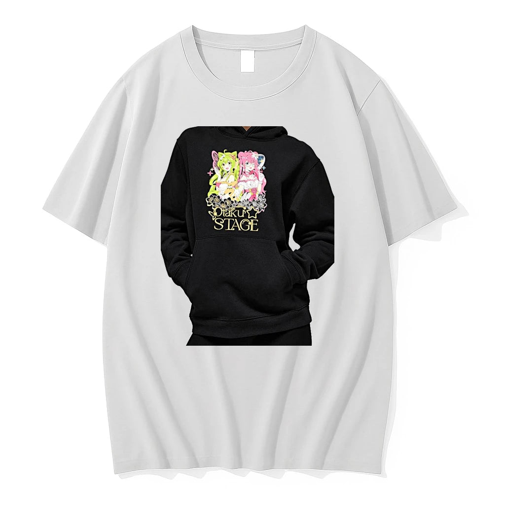 Officials Anime Girls Otaku Stage Floral Fairy Princess Aesthetic Japan Premium T Shirt