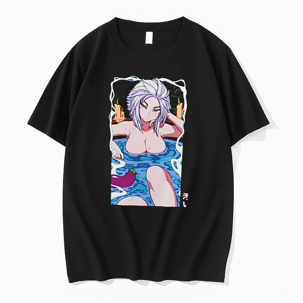 Officials Anime Hot Spring Girl Graphic Tee Premium T Shirt