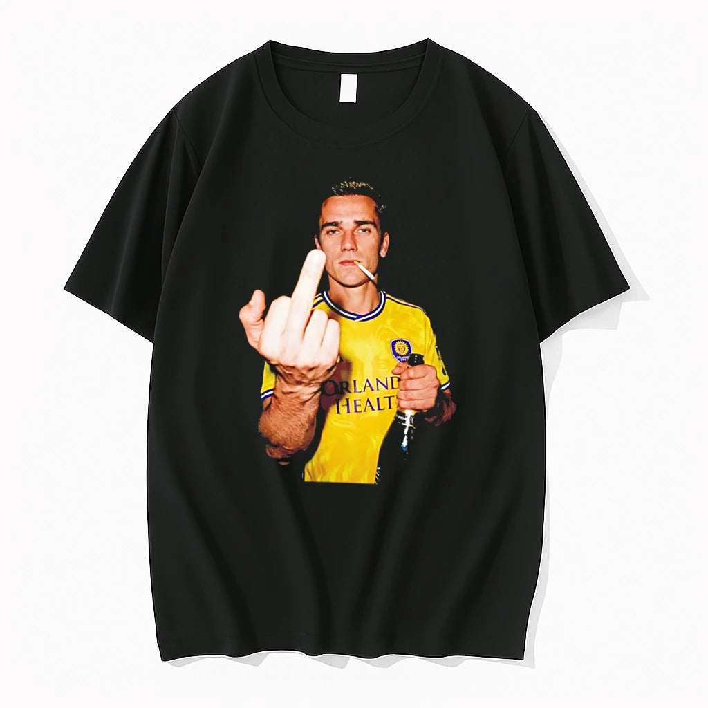 Officials Antoine Griezmann Orlando City Soccer Middle Finger And Beer Tee Premium T Shirt