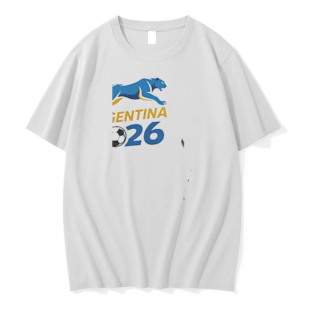 Officials Argentina 2026 World Cup Soccer Team Panther Logo Premium T Shirt